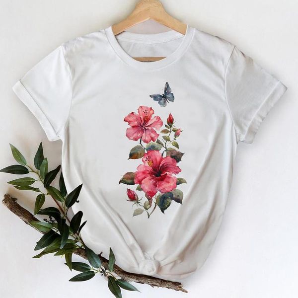 women's t-shirt t-shirts women 2021 floral flower watercolor spring summer fashion clothes graphic tshirt lady print female tee, White
women's t-shirt t-shirts women 2021 floral flower watercolor spring summer fashion clothes graphic tshirt lady print female tee, White