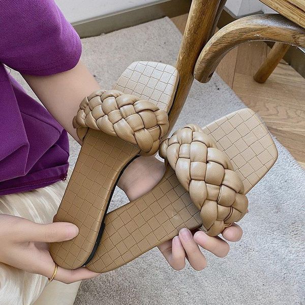 slippers 2021 style snakeskin weave leather women sandal open toe flat casual slides summer outdoor beach female flip flops, Black
slippers 2021 style snakeskin weave leather women sandal open toe flat casual slides summer outdoor beach female flip flops, Black