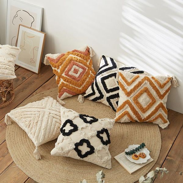 cushion/decorative pillow cushion cover 45x45cm moroccan style diamond zigzag handmade decoration for sofa chair living room bed
cushion/decorative pillow cushion cover 45x45cm moroccan style diamond zigzag handmade decoration for sofa chair living room bed