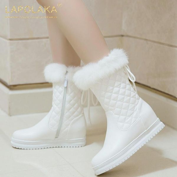 boots lapolaka 2021 fashion large size 43 platform fur warm winter woman shoes zip up sweet bowtie black white ladies
boots lapolaka 2021 fashion large size 43 platform fur warm winter woman shoes zip up sweet bowtie black white ladies