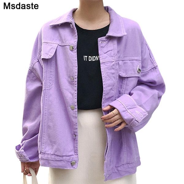women's jackets jeans jacket women coat loose purple denim femme bomber spring autumn outerwear young lady basic coats womens, Black;brown
women's jackets jeans jacket women coat loose purple denim femme bomber spring autumn outerwear young lady basic coats womens, Black;brown