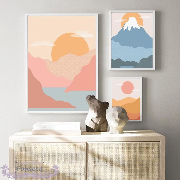 paintings nordic cartoon sun mountain cloud landscape poster wall art canvas painting modular pictures for living room home decor
paintings nordic cartoon sun mountain cloud landscape poster wall art canvas painting modular pictures for living room home decor