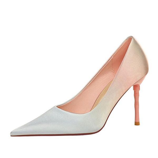 dress shoes stiletto high-heeled pumps light-pointed satin color matching gradient ol women's fashion sweet high heels, Black
dress shoes stiletto high-heeled pumps light-pointed satin color matching gradient ol women's fashion sweet high heels, Black