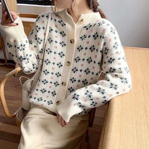 women's knits & tees limiguyue autumn knitted cardigans women jacquard sweater chic crop harajuku long sleeve knitwear loose o neck co, White
women's knits & tees limiguyue autumn knitted cardigans women jacquard sweater chic crop harajuku long sleeve knitwear loose o neck co, White