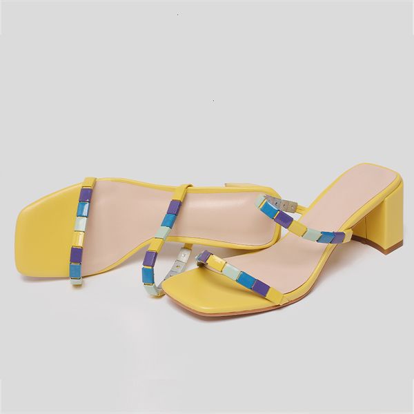 leather genuine sandals shoes woman woman's casual fashion slippers slide-on-the-string summer handmade c89g, Black