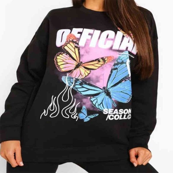 women's hoodies & sweatshirts borboleta tie dye impresso moletom feminino oversized velo o-pescoço queda-ombro rua senhoras pulôver nov, Black
women's hoodies & sweatshirts borboleta tie dye impresso moletom feminino oversized velo o-pescoço queda-ombro rua senhoras pulôver nov, Black