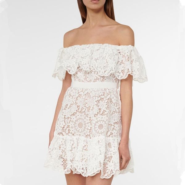 dresses 2021 off the shoulder women slash neck rufles white strap lace party mini dress festival clothing, Black;gray
dresses 2021 off the shoulder women slash neck rufles white strap lace party mini dress festival clothing, Black;gray