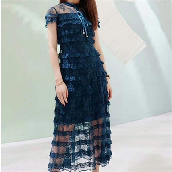 fashion runway summer women dress lace cake star print short sleeve female party robe boho vestidos 210603, Black;gray
fashion runway summer women dress lace cake star print short sleeve female party robe boho vestidos 210603, Black;gray