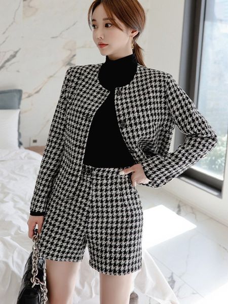 women's two piece pants long sleeved knitted women's tight jacket, raiow tweed suit, two-piece set, fall 2021, White
women's two piece pants long sleeved knitted women's tight jacket, raiow tweed suit, two-piece set, fall 2021, White