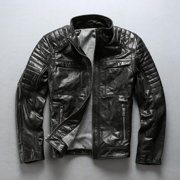 men's leather & faux avirex slim fit stand collar cowhide genuine black motorcycle jacket men casual coat
men's leather & faux avirex slim fit stand collar cowhide genuine black motorcycle jacket men casual coat