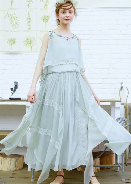 casual dresses summer women bohemian chiffon maxi ladies sweet cute beach loose embroidery lace patchwork long kr10, Black;gray
casual dresses summer women bohemian chiffon maxi ladies sweet cute beach loose embroidery lace patchwork long kr10, Black;gray