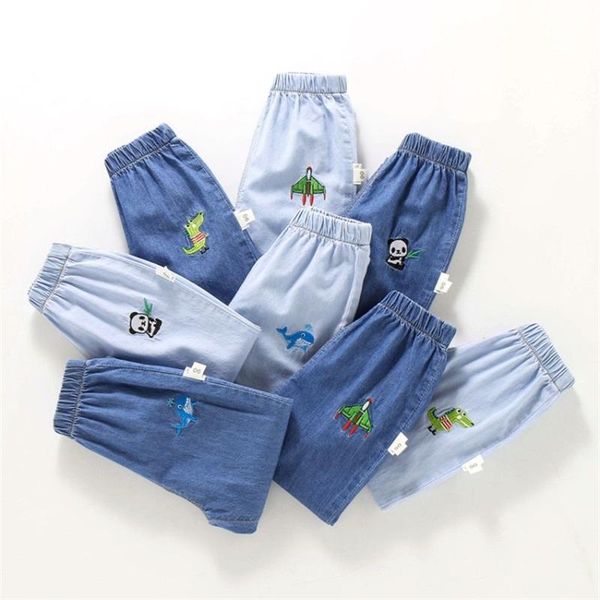 jeans children's kids boy girl cute embroidery pattern trousers thin and cool summer pants, Blue
jeans children's kids boy girl cute embroidery pattern trousers thin and cool summer pants, Blue