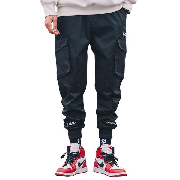 men's pants hip streetwear men camouflage joggers nice ribbons cotton tide pant trousers elastic waist harem, Black
men's pants hip streetwear men camouflage joggers nice ribbons cotton tide pant trousers elastic waist harem, Black