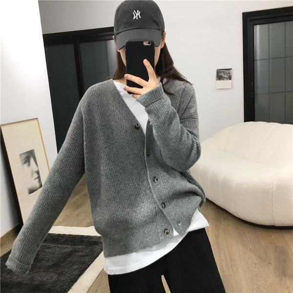 women's knits & tees sweater women autumn winter knitted cardigan fashion solid office csaual long sleeve v neck female knitwear sueter, White
women's knits & tees sweater women autumn winter knitted cardigan fashion solid office csaual long sleeve v neck female knitwear sueter, White