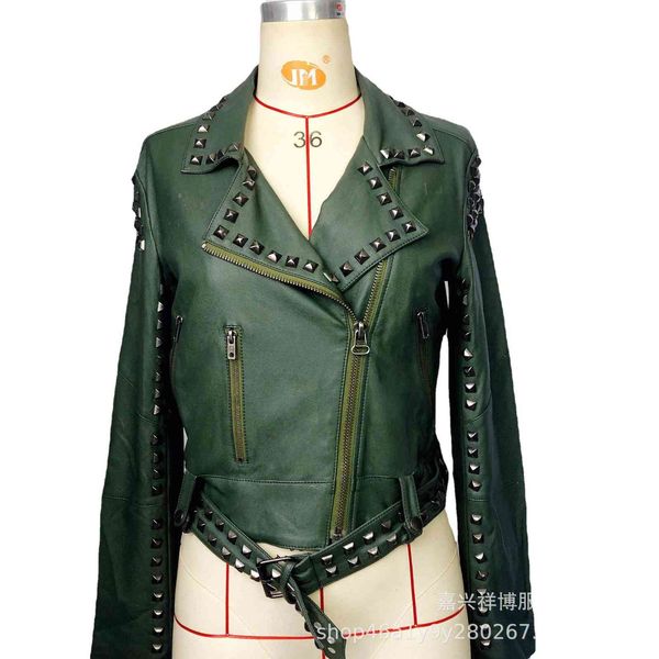 jacket 2021 fashion quick selling women's lapel rivet motorcycle, Black;brown
jacket 2021 fashion quick selling women's lapel rivet motorcycle, Black;brown