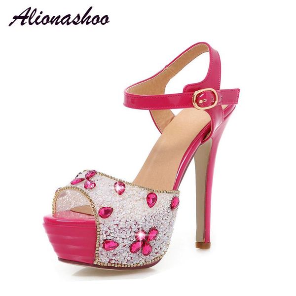 sandals alionashoo woman women shoes rhinestones crystal extreme platform high heel chaussure wedding, Black
sandals alionashoo woman women shoes rhinestones crystal extreme platform high heel chaussure wedding, Black