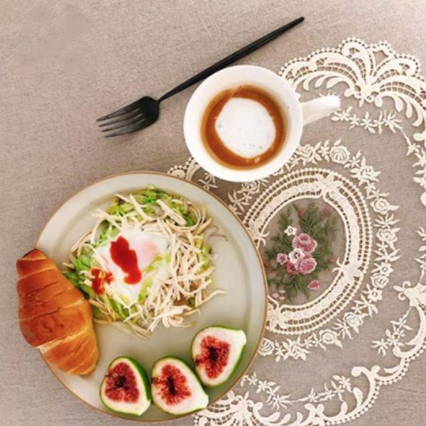 mats & pads 1pcs for dining table embroidery craft placemat european style lace insulation plate mat anti-scald
mats & pads 1pcs for dining table embroidery craft placemat european style lace insulation plate mat anti-scald
