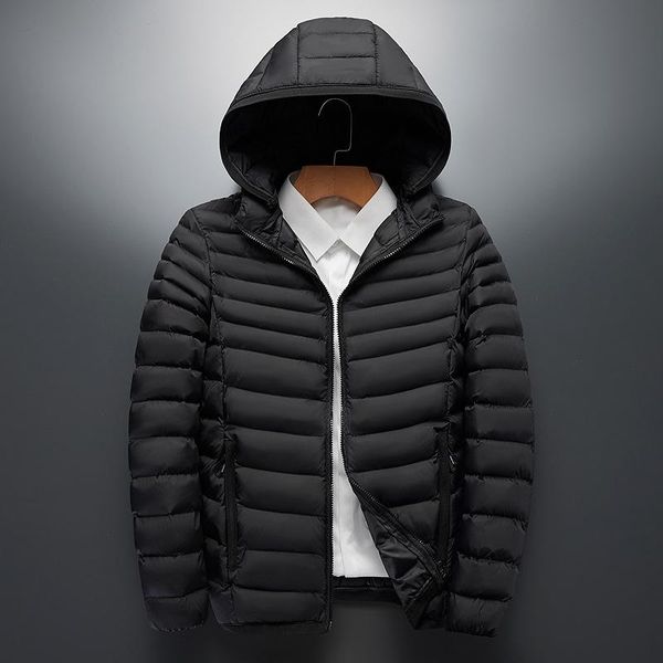 men's down & parkas european and american cotton coat color insert stitching removable hooded jacket, Black
men's down & parkas european and american cotton coat color insert stitching removable hooded jacket, Black