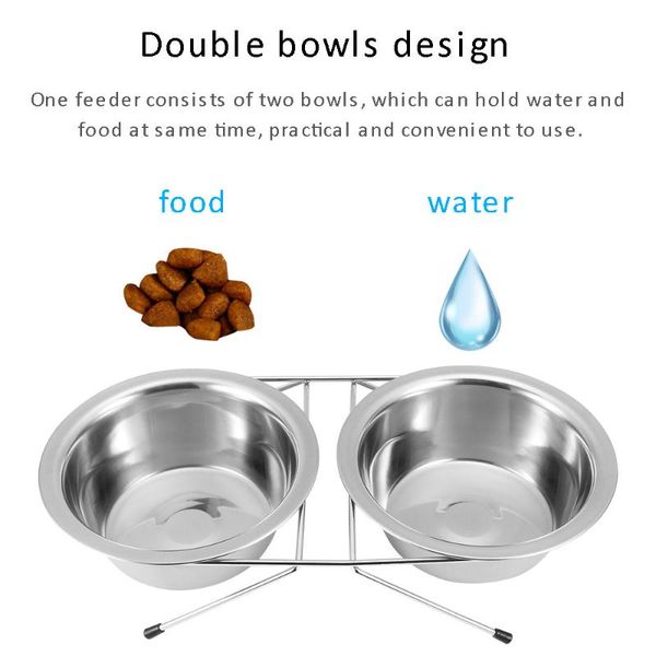 pet dog cat bowls stainless steel double round feeding feeder water bowl for cats puppy dishes supplies & feeders
pet dog cat bowls stainless steel double round feeding feeder water bowl for cats puppy dishes supplies & feeders