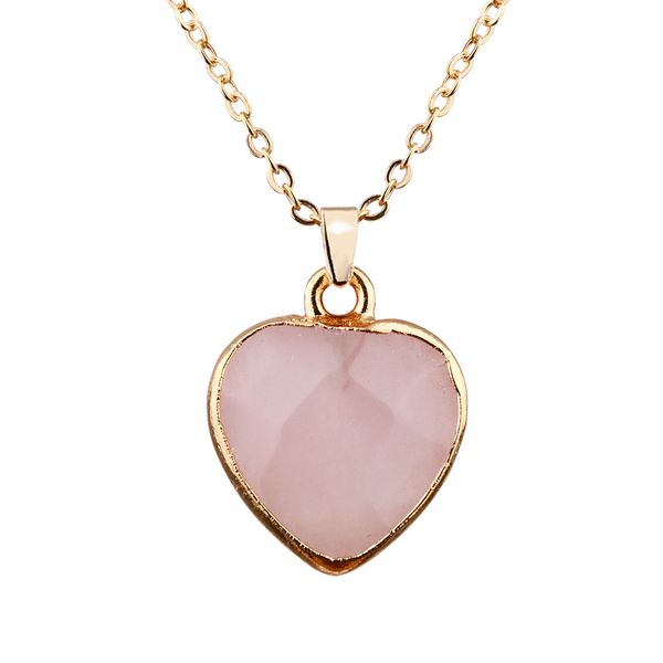 love shape rose quartz powder pink crystal pendant necklace fashion necklace women jewelry, Silver
love shape rose quartz powder pink crystal pendant necklace fashion necklace women jewelry, Silver