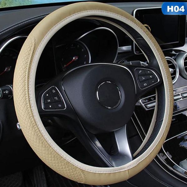steering wheel covers car cover breathable protector anti slip pu leather black suitable 37-38cm auto decoration
steering wheel covers car cover breathable protector anti slip pu leather black suitable 37-38cm auto decoration