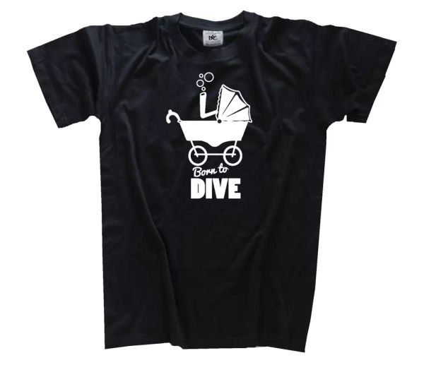 born to dive - pram for diving geboren diving diver t-shirt s - 3xl, White;black
born to dive - pram for diving geboren diving diver t-shirt s - 3xl, White;black