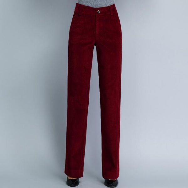 women's pants & capris women fashion autumn winter straight corduroy high waist casual female trousers leisure solid, Black;white
women's pants & capris women fashion autumn winter straight corduroy high waist casual female trousers leisure solid, Black;white