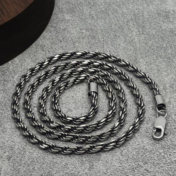solid 925 sterling silver necklace diamond cut weave chain retro jewewlry men's punk gift chains
solid 925 sterling silver necklace diamond cut weave chain retro jewewlry men's punk gift chains
