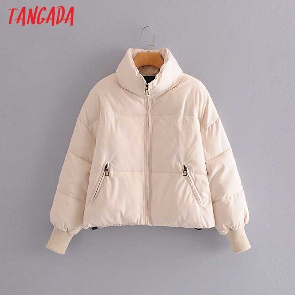 tangada women solid beige oversize parkas thick winter zipper pockets female warm elegant coat jacket qn15 210609, Black;brown
tangada women solid beige oversize parkas thick winter zipper pockets female warm elegant coat jacket qn15 210609, Black;brown