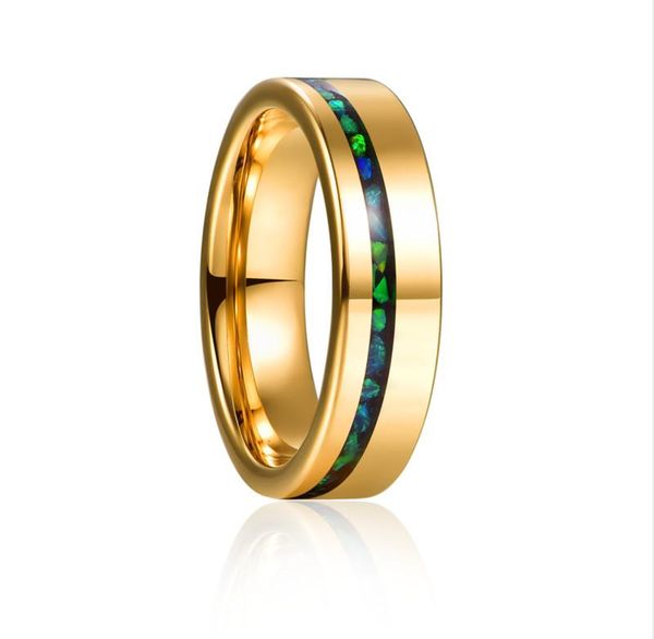 wedding rings 6mm electric gold polished inlaid green opal tungsten carbide ring men's fashion jewelry gift, Slivery;golden
wedding rings 6mm electric gold polished inlaid green opal tungsten carbide ring men's fashion jewelry gift, Slivery;golden