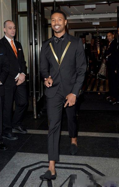 men's suits & blazers black two pieces wedding tuxedos slim fit for men groomsmen suit custom made prom formal (jacket +pant, White;black
men's suits & blazers black two pieces wedding tuxedos slim fit for men groomsmen suit custom made prom formal (jacket +pant, White;black
