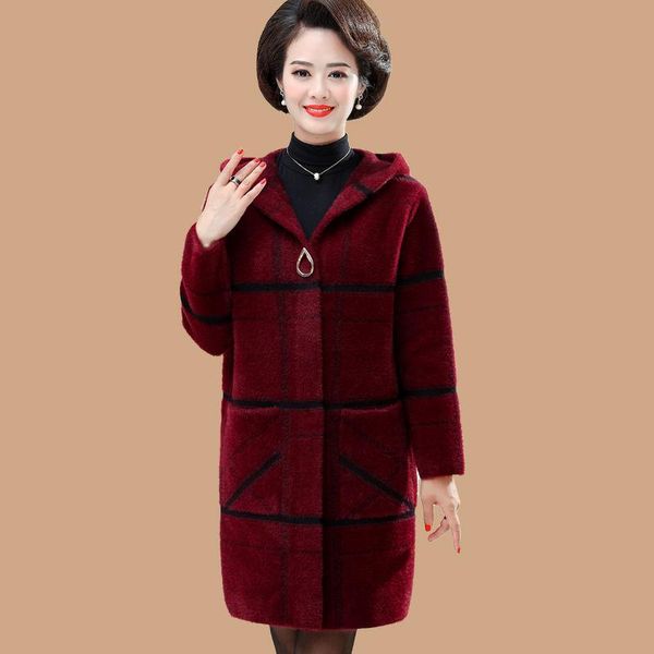 women's knits & tees women 2021 winter fashion long mink velvet coats female middle-aged sweater jackets ladies loose hooded cardigan o, White
women's knits & tees women 2021 winter fashion long mink velvet coats female middle-aged sweater jackets ladies loose hooded cardigan o, White