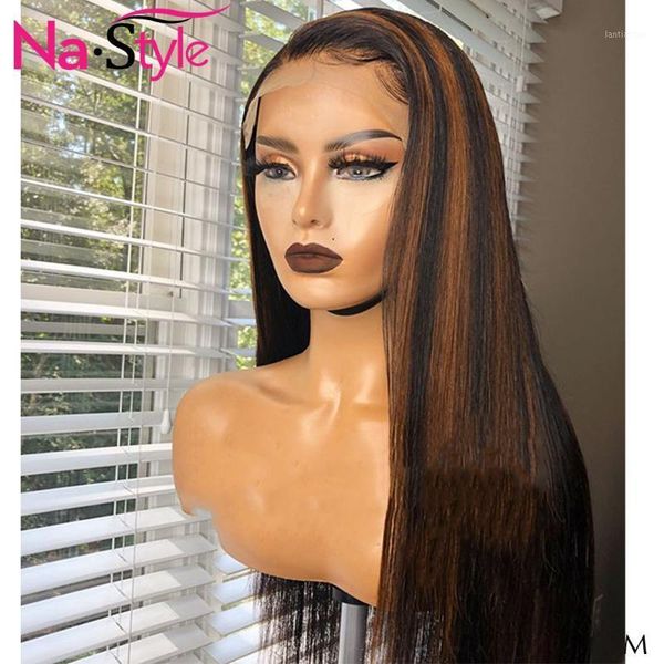 transparent lace wigs bleached knots 1b/4 highlight wig 13x6 part straight glueless ombre human hair 130 remy1, Black;brown
transparent lace wigs bleached knots 1b/4 highlight wig 13x6 part straight glueless ombre human hair 130 remy1, Black;brown