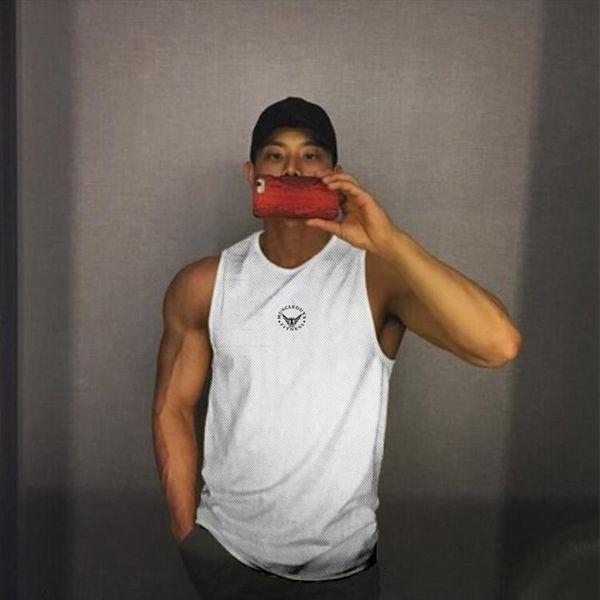 workout summer brand fashion mens mesh tank men musculation clothing bodybuilding singlets sleeveless quick dry vest, White;black
workout summer brand fashion mens mesh tank men musculation clothing bodybuilding singlets sleeveless quick dry vest, White;black