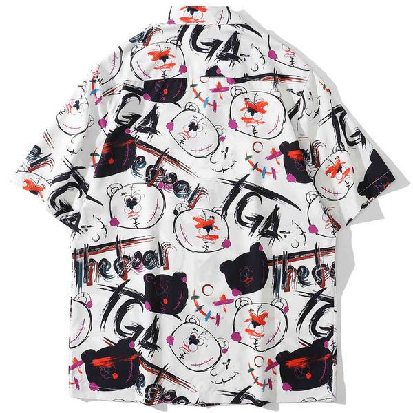 men's casual shirts aolamegs hip hop man's shirt in cartoons bear letter graffiti summer casual hawaiian beach loose shirts street, White;black
men's casual shirts aolamegs hip hop man's shirt in cartoons bear letter graffiti summer casual hawaiian beach loose shirts street, White;black