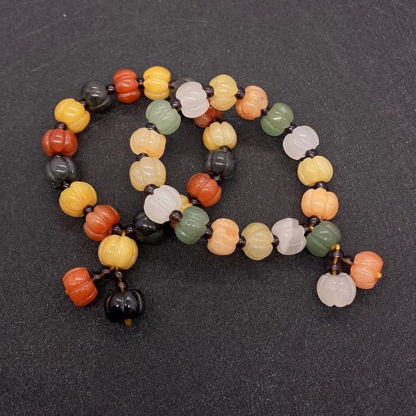 beaded, strands natural stone men's women's bracelets pumpkin beads braided handmade adjustable jewelry, Black
beaded, strands natural stone men's women's bracelets pumpkin beads braided handmade adjustable jewelry, Black