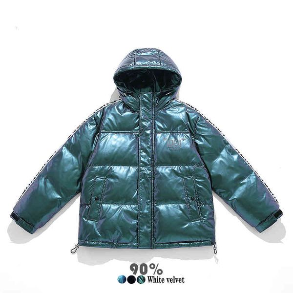 down new men jacket winter short hooded shiny thickening trend duck warmth fashion casual loose, Black
down new men jacket winter short hooded shiny thickening trend duck warmth fashion casual loose, Black