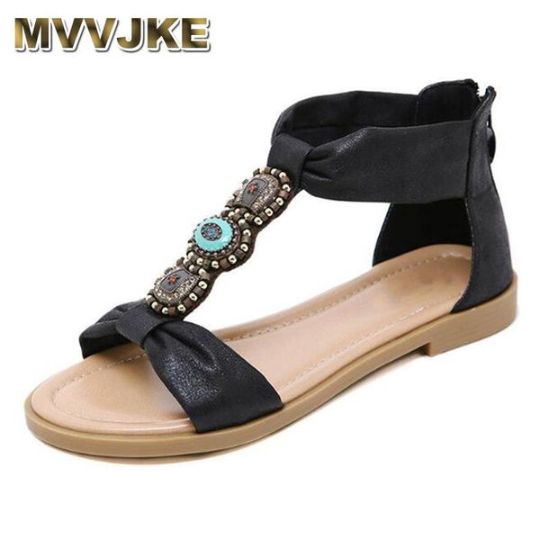 simple sandals boho style women's shoes retro flat large size comfortable fashion roman, Black
simple sandals boho style women's shoes retro flat large size comfortable fashion roman, Black