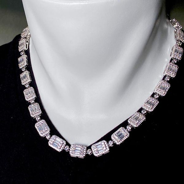 iced out bling hip hop men's necklace gold color baguette round cubic zirconia tennis chain necklaces, Golden;silver
iced out bling hip hop men's necklace gold color baguette round cubic zirconia tennis chain necklaces, Golden;silver