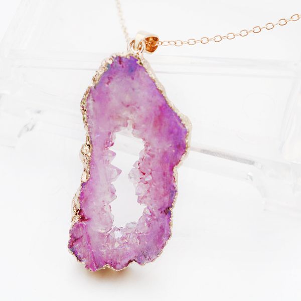 cross-border jewelry galaxy agate color gemstone geometry cave crystal pendant neck necklace chain jllzvc, Silver
cross-border jewelry galaxy agate color gemstone geometry cave crystal pendant neck necklace chain jllzvc, Silver