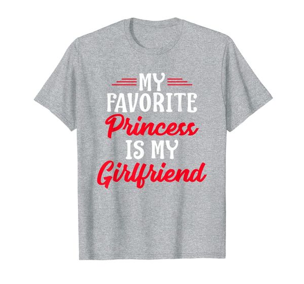 my favorite princess is my girlfriend t-shirt, White;black 
my favorite princess is my girlfriend t-shirt, White;black