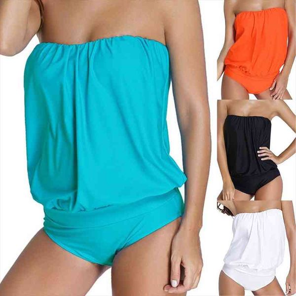 plus size women solid color backless strapless beach one piece casual beach swimsuit, White;black
plus size women solid color backless strapless beach one piece casual beach swimsuit, White;black