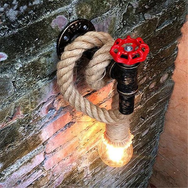 wall lamp indoor led retro faucet rope decoration e27 home lighting living room bedroom round / ac90-260v
wall lamp indoor led retro faucet rope decoration e27 home lighting living room bedroom round / ac90-260v