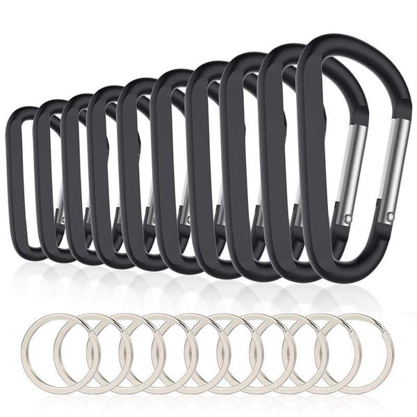 ad-10pcs 3inch/8cm aluminum carabiner clips,premium durable d-ring caribeaner with keyring for home rv camping fishing hikin cords, slings a
ad-10pcs 3inch/8cm aluminum carabiner clips,premium durable d-ring caribeaner with keyring for home rv camping fishing hikin cords, slings a