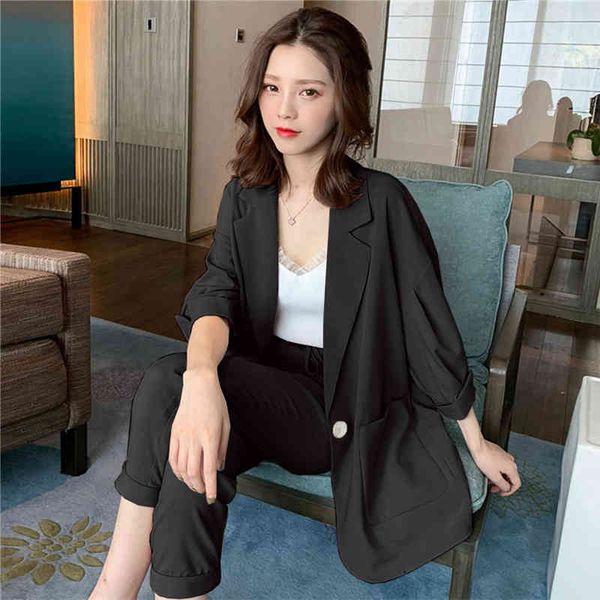 two piece dress 2 pieces suits women's sets summer fashion loose blazer jacket +chiffon harem pant casual trousers women plus size 3xl1, White
two piece dress 2 pieces suits women's sets summer fashion loose blazer jacket +chiffon harem pant casual trousers women plus size 3xl1, White