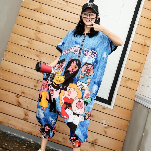 women's jumpsuits & rompers oversized loose hip hop jumpsuit women tie-dye bodysuit cartoon pig short sleeve romper summer streetwear z, Black;white
women's jumpsuits & rompers oversized loose hip hop jumpsuit women tie-dye bodysuit cartoon pig short sleeve romper summer streetwear z, Black;white