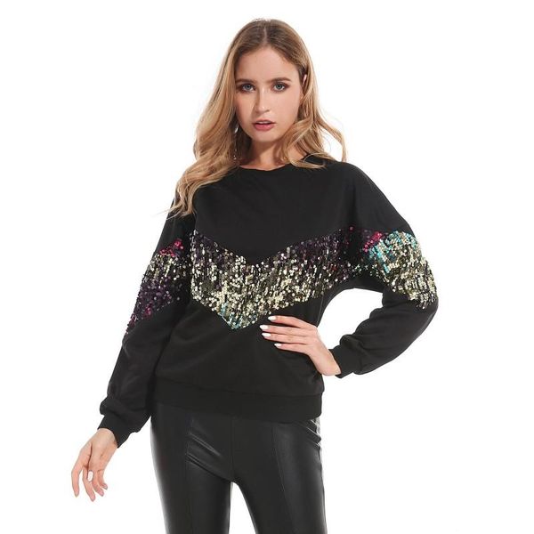 women's suits & blazers autumn and winter sweater temperament commuter ladies sequins loose round neck long sleeve suit, White;black
women's suits & blazers autumn and winter sweater temperament commuter ladies sequins loose round neck long sleeve suit, White;black