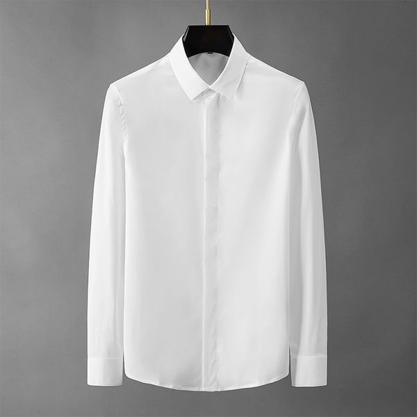 2020 new trend versatile pure white long sleeve bottom business solid color no iron men's shirt, White;black
2020 new trend versatile pure white long sleeve bottom business solid color no iron men's shirt, White;black