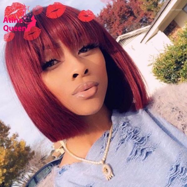burgundy highlight blunt cut bob wig preplucked colored 99j lace front with bang 13x6 short human hair wigs remy for women1, Black;brown
burgundy highlight blunt cut bob wig preplucked colored 99j lace front with bang 13x6 short human hair wigs remy for women1, Black;brown