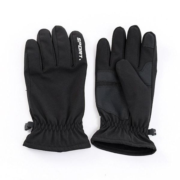winter warm gloves touch screen outdoor cycling mittens plus velvet inside water-repellent adjust the elasticity, Black
winter warm gloves touch screen outdoor cycling mittens plus velvet inside water-repellent adjust the elasticity, Black